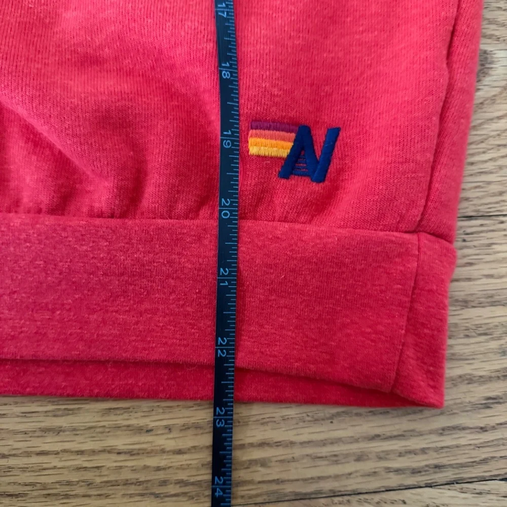 LIKE NEW Aviator Nation BOLT RELAXED CREW SWEATSHIRT - RED / WHITE (Size Small) - Picture 9 of 11